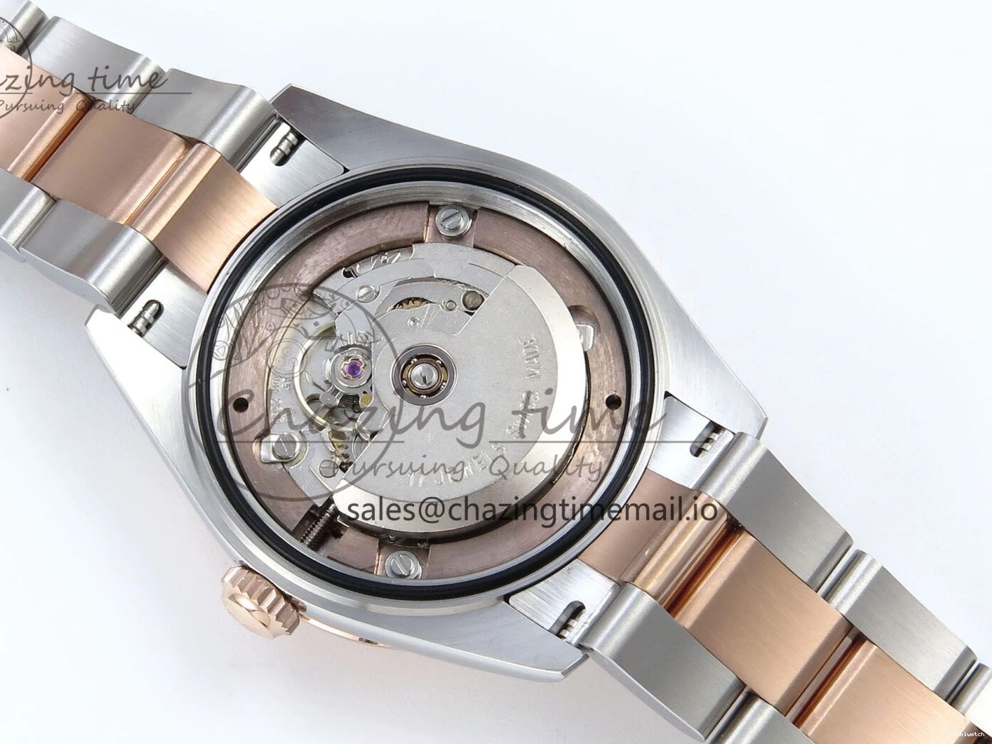 904L 2688 Oyster Dial RG Bracelet Steel SS 278381RBR DateJust Stick Diamonds RG Edition ETA on ARF 31 Bezel 1:1 Best 0415